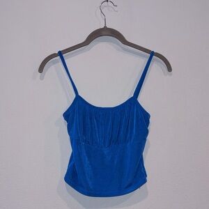 Heart Hips Royal Blue Crop Top